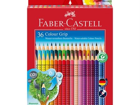 Faber Castell Grip 2001 Akvarel 36 Trekants Farveblyanter For Cheap