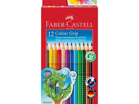 Faber Castell Grip 2001 Akvarel 12 Trekants Farveblyanter Online Sale