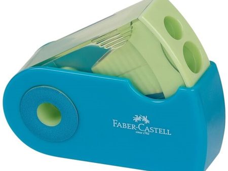 Faber Castell Double Hole Blyantspidser Turkis Online now