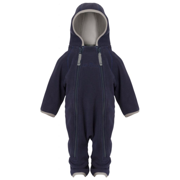 Ver de Terre Doubleface Babysuit Fleece Navy Mocca For Sale