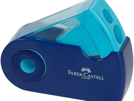 Faber Castell Double Hole Blyantspidser Blå Fashion