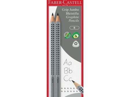 Faber Castell Jumbo Grip Blyanter 2 stk Sølv Sale