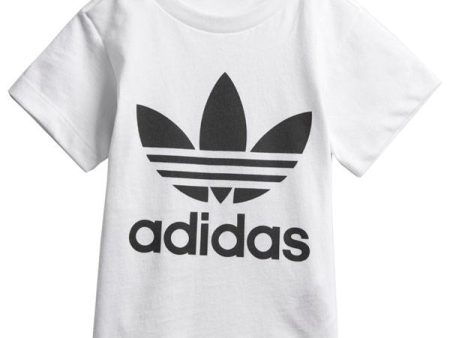 adidas Originals White Trefoil T-Shirt on Sale