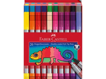 Faber Castell Tusser Double-Ended 20 Farver Sale