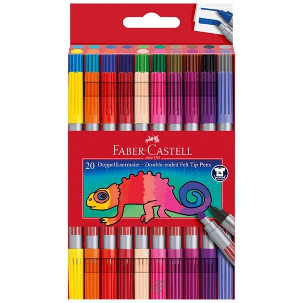 Faber Castell Tusser Double-Ended 20 Farver Sale