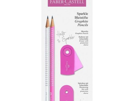 Faber Castell Sparkle Blyanter Hvid Pink 2 stk Online Sale