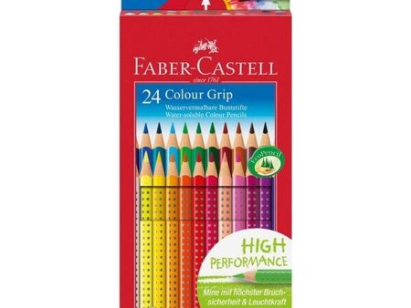 Faber Castell Grip Akvarel 24 Trekants Farveblyanter Online