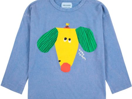 Bobo Choses Blue Happy Dog Blus Hot on Sale