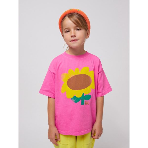 Bobo Choses Fuchsia Sunflower T-Shirt Online