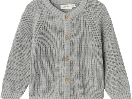 Lil Atelier Limestone Emlen Lin Stickad Cardigan Noos Cheap